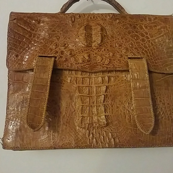 Crocodile briefcase